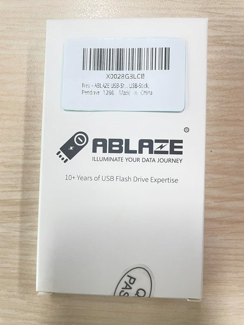 ABLAZE 128GB Flash Drive 2 Pack, Metal USB 2.0 Thumb Drives with Keychains USB Stick Pendrive (Sliver)...