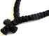 Handmade Blessed Christian Orthodox Komboskoini Prayer Rope 100 Knots Wool Pentant Black 2...