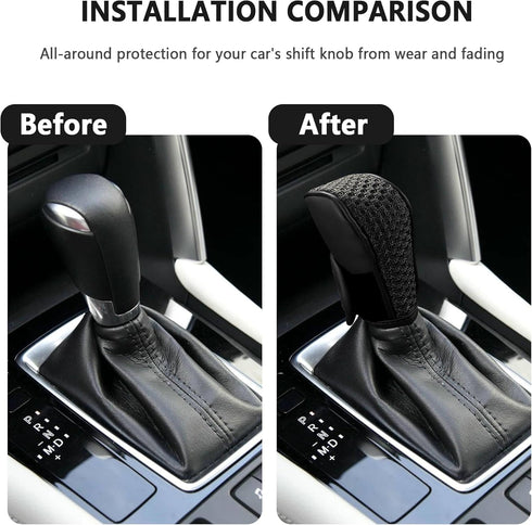 Gear Shift Cover,Breathable & Anti-Scratch Shift Knob Cover Car Decorations for Protect Car Shifter,Universal Car Shifter Cover Car Accessories In...