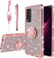 KuDiNi for Revvl v+ 5g Phone Case t-Mobile, Revvl V Plus 5G Case for Women Glitter Crystal Soft Clear Tpu Luxury Bling Protective Cover with Kicks...