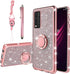 KuDiNi for Revvl v+ 5g Phone Case t-Mobile, Revvl V Plus 5G Case for Women Glitter Crystal Soft Clear Tpu Luxury Bling Protective Cover with Kicks...