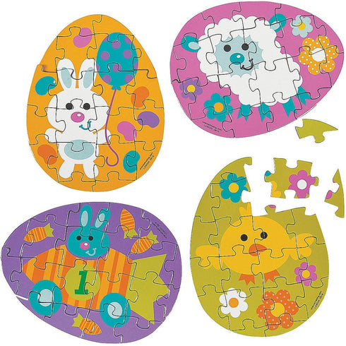 Mini Easter Puzzles for Easter (1 Dozen Puzzles) - Activities, Toys & Games, Indoor & Mini Game Sets, Easter, 3" x 4"...