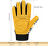 Leather Tough Cowhide Work Gardening Gloves for Women Thorn Proof, Working Gloves for Weeding, Digging, Planting, Gardening Gifts for Women, Size ...