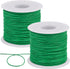 2pcs Waxed Cotton Cord 1mm x 76 Yards, Wax String for Bracelet Making, Waxed Thread Beading Thread for Jewelry Making, Necklace, Beads, DIY Crafts...
