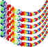 Aneco 6 Pack Colorful Hawaiian Luau Tropical Flower Lei Garland Party Decorations Hawaiian Tropical Party Supplies,10 Feet Each...