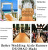 DUOBAO Aisle Runner for Wedding-15FTx2FT-Deep Gold Sequin Indoor Outdoor Ceremonies Decor Church Walkway Carpet Runners Rugs Sequins...