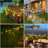 2 Pack Solar Garden Lights, 12 LED Solar Powered Firefly Lights, Starburst Swaying Light Waterproof, Solar Garden Decorative Lights, Outdoor Yard ...