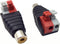 2-Pack Speaker Phono RCA Female to 2 Screw Terminal Strip Audio Video Spring Press Type Balum Connector Adapter (RCA F/AV F)...