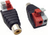 2-Pack Speaker Phono RCA Female to 2 Screw Terminal Strip Audio Video Spring Press Type Balum Connector Adapter (RCA F/AV F)...