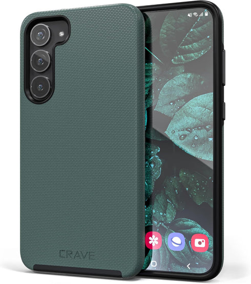 Crave Dual Guard for Samsung Galaxy S23 Plus Case, Shockproof Protection Dual Layer Case for Samsung Galaxy S23 Plus - Forest Green...