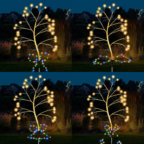 Solar Garden Lights Solar Lights Outdoor Waterproof New Upgraded Solar Lights for Outside Solar Outdoor Lights for Yard Patio Pathway Decor for Wo...