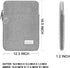 Kinmac 360 Degree Protective Grey Color Canvas Vertical Style Waterproof Laptop Sleeve with Pocket for 15.6 inch to 16 inch Laptop...
