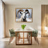 Posterizer 1 pcs-goat in snowy winter nature-oil painting style 1-Art for Animal Lovers-Landscape & Nature Art-Decor for Home & Office- unframed w...