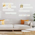8Pcs Bulletin Board Strips, White Felt Pin Board Bar Strips with 50 Pushpins, Self-Adhesive Felt Cork Board Strips for Wall to Display Your Notes,...