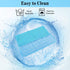 Dog Cooling Mat Washable Ice Silk Cooling Mat for Dogs Waterproof Bottom Summer Sleeping Pad Self Cooling Pad Blanket for Pets (40x28 in, Light Bl...