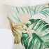 Bonhause Tropical Leaves Throw Pillow Covers 18 x 18 Inch Green Brown Leaf Decorative Pillow Cases Polyester Linen Outdoor Cushion Covers for Sofa...