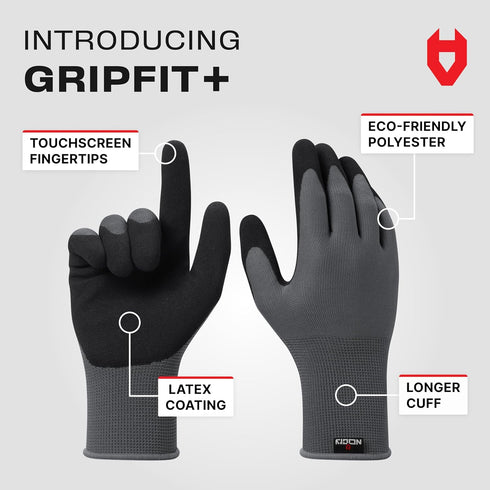 NoCry Premium Gardening Gloves for Men with Strong Grip and Touchscreen Tips — 100% Breathable, Superior Dexterity — Perfect Garden Gloves Men, Ya...