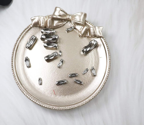 70 Pcs Chain Connector Clasp Stainless Steel Bead Ball Fastener for Keychain Necklace Bracelet Beaded Chain Repairing Fits for 1.6, 2, 2.4, 3.2, 4...