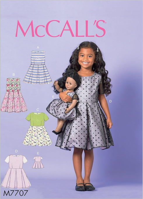 McCall Patterns Children/Girls Doll Dress...