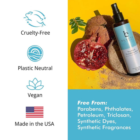 Sea Salt Spray for Hair - USA Made from Natural & Organic Ingredients, Texturing Spray for Men & Women, Hair Texture Spray for Fine Hair, Salt Wat...