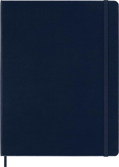 Moleskine Classic Notebook, Hard Cover, XL (7.5" x 9.5") Ruled/Lined, Sapphire Blue, 192 Pages...