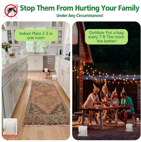 10 Pack Mosquito Repellent Powerful Mosquito Deterrent Outdoor/Indoor Natural Mosquito Repellent for Kids & Pet,Mosquito Control for Room/Yard/Cam...
