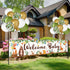 Woodland Baby Shower Decoration Gender Neutral Forest Decor Woodland Animal Baby Shower Party Supplies, Welcome Baby Banner Forest Creature Backdr...