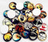 Libiline Random 30pcs 20mm(3/4") Assorted Styles Halloween Pumpkin Bat Owl Glass Flatback Flat Backs Button Glass Phonecover Cameo Cabochon Wizard...