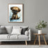 Posterizer 1 pcs-cute illustration of tiny dog-puppy 1-Kids Room Art-Art for Animal Lovers-Decor for nursery toddlers kids room- unframed wall art...
