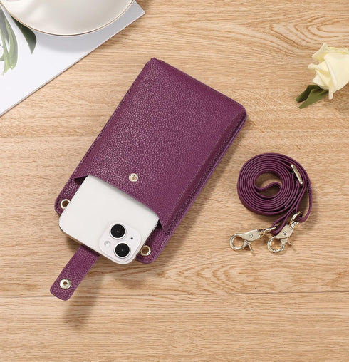 FALAN MULE Small Cell Phone Crossbody Bag Purse for Women, PU Leather Wallet Purse…...