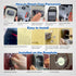 Key Lock Box for Outside, Portable Waterproof Wall Mounted Resettable 4-Digit Combination Key Storage Lockbox, 5 Keys Capacity Key Safe Lock Box f...