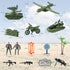 Army Toys, Military Soldier Action Figures,Military Toys Include Green Army Men, Rowboats, Motorcycles, Aircraft Weapons Accessories Playset Toy S...