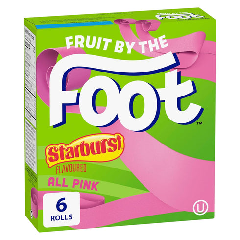 Betty Crocker, Gluten Free, Fruit by The Foot, Starburst All Pink, 6 Count, 128g/4.5oz,(Box) (Imported from Canada)...