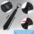 Geyoga 8 Pieces Zipper Tie for Men Pre tied Necktie Zip Tie for Men Boys...
