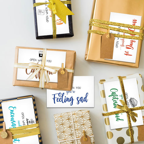 Colorful Open When Envelopes, Romantic Long Distance Relationship Gift for Teen Student Couples, University Self Care Package Go to School Friends...