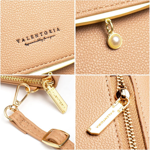 Valentoria Small Crossbody Bag Cell Phone Purse Wallet Leather Card Clutch Handbag for Women...