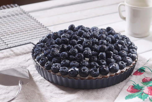 Fox Run 9.5-Inch Non-Stick Tart Pan, Removable Bottom Quiche Pan...