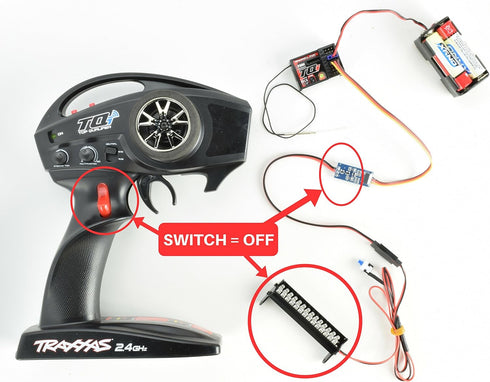 Apex RC Products RC Remote Electronic AUX Channel On/Off Switch #9025...