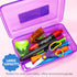 BAZIC Plastic Pencil Case Utility Storage Box, COLOR VARY, Organizer for Pens Pencils, 1-Unit...