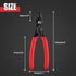 4 in 1 Wire Crimper Stripper 7 Inches Compact Wire Stripper Multi Purpose Electricians Pliers Professional Electrical Cable Stripping Crimping Too...