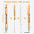 12 Pcs Motivational Quote Ballpoint Pen Bamboo Pens with Sayings Pens with Stylus Tip, Novelty Office Supplies Appreciation Gifts for Friends and ...