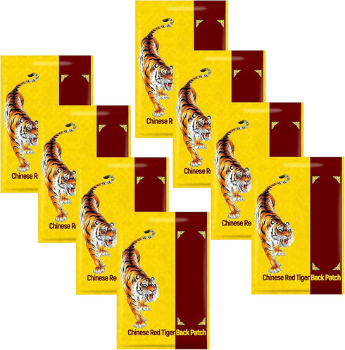 64 Pcs Ultra Strength Red Tiger Heat Patches - Effective Muscle and Joint - 8 Packs of 8 Each for Shoulder, Knee, and Neck...