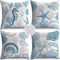 NIGHTWISH Outdoor Pillow Covers 18x18 Set of 4 Waterproof Outdoor Decorative Throw Pillow Covers Blue Ocean Sofa Couch Cushion Cases for Patio Fur...