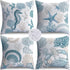 NIGHTWISH Outdoor Pillow Covers 18x18 Set of 4 Waterproof Outdoor Decorative Throw Pillow Covers Blue Ocean Sofa Couch Cushion Cases for Patio Fur...