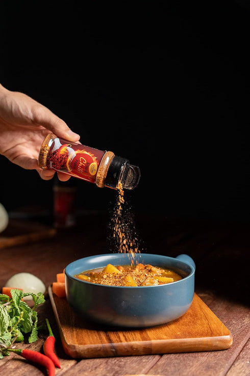 Ez Thai Red Chili Pepper Flakes 1 Pack 48 Gram Red Hot Chili Peppers Crushed For Tomyum, Pizza, Salads, Seafood, Chili Oil, Soup, Noodle...
