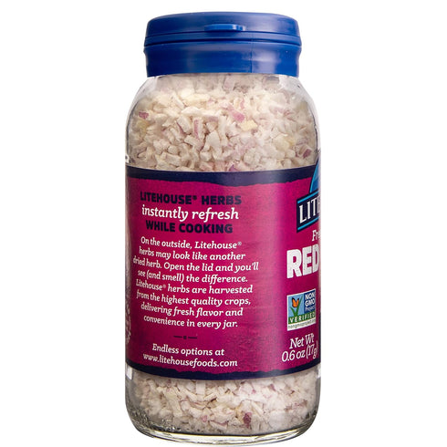 Litehouse Freeze Dried Red Onion - Fresh Red Onion Substitute, Gluten Free, Vegetarian, Keto, Non-GMO, No Refrigeration Required, Seasonings for C...
