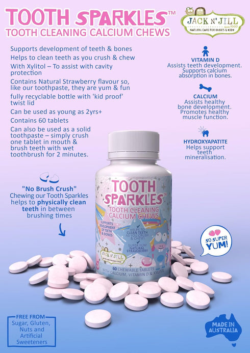 Jack N' Jill Brushing Essentials Combo Pack: Tooth Cleaning Chews, Natural Certified Strawberry Toothpaste & Kids Toothbrush - Packed with Vitamin...