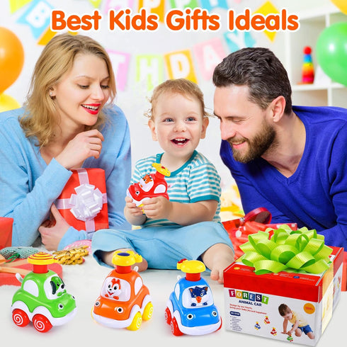 Palmatte Cars Toys for 1 Year Old Boy Birthday Gift Press and Go Car for 2 Years Old Boy Cars for Toddlers 1-3 Baby Toys 12-18 Months Gifts for 1 ...