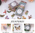 Dizdkizd Vintage Flower Fairy Sticker Set (360 Pieces), Transparent Aesthetics Journaling Stickers for Scrapbooking, Card Making, Envelopes...