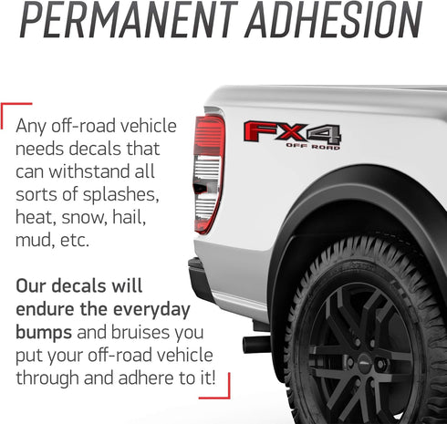 FX4 Off Road Decal Replacement Sticker F150 Bedside F Truck Super Duty F250 F350 F450 (2015-2018) (Die-Cut (Peel & Stick))...